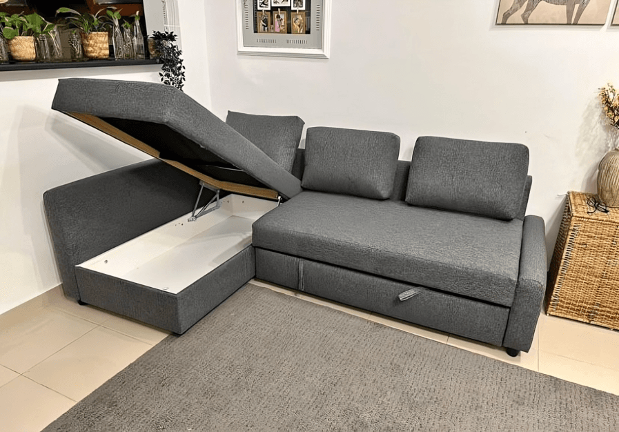 IKEA FRIHETEN Sofa Bed with Storage, Gray, photo 1 of 3