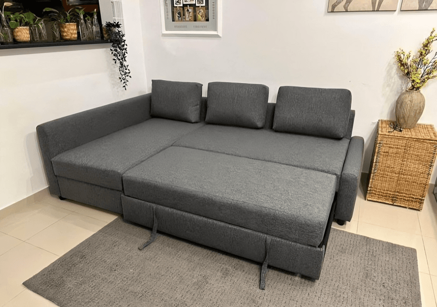 IKEA FRIHETEN Sofa Bed with Storage, Gray, photo 2 of 3